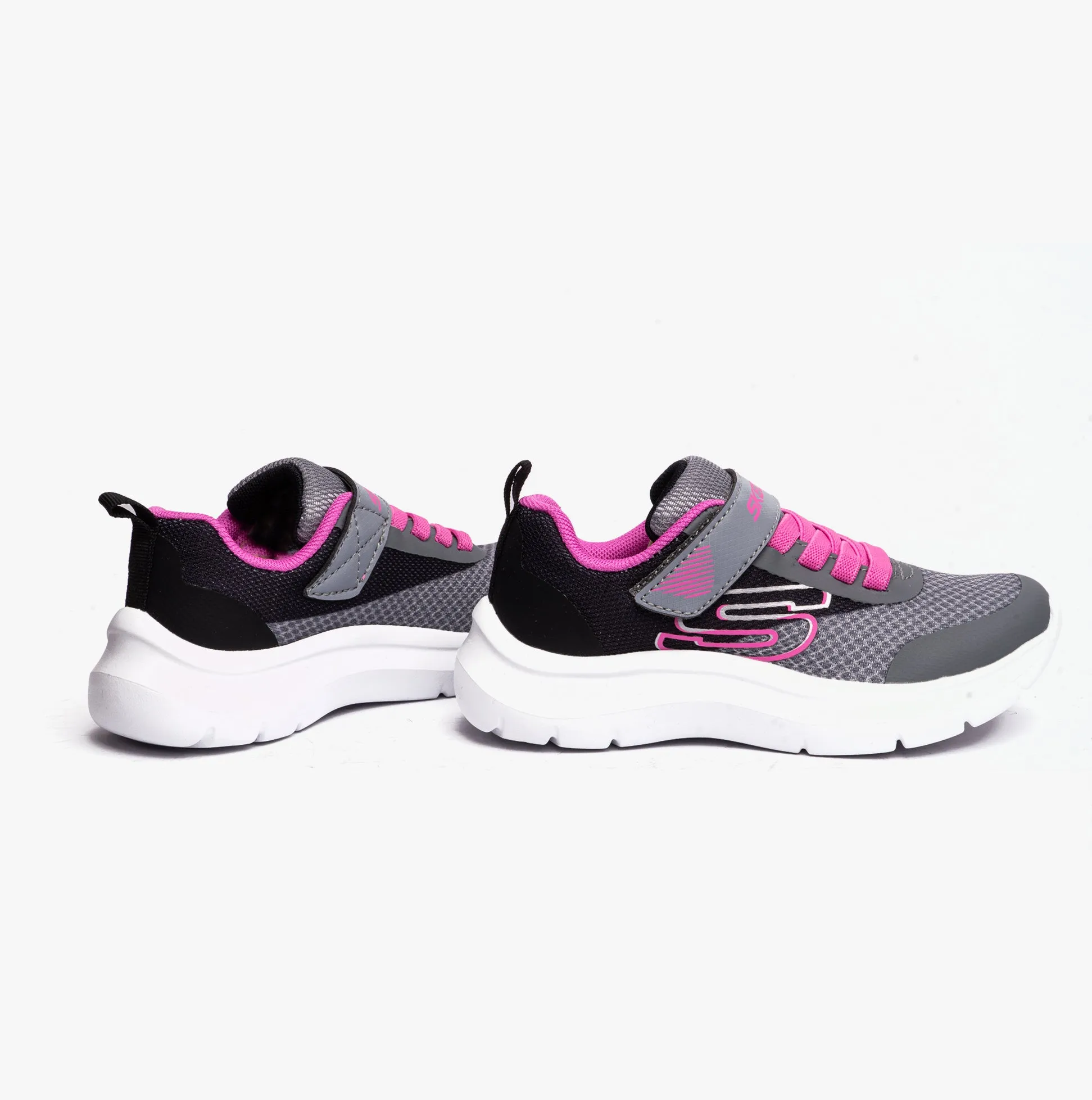 Skechers 303534L/BKGY SKECH FAST - TRENDING COLOR Girls Sport Black/Gray