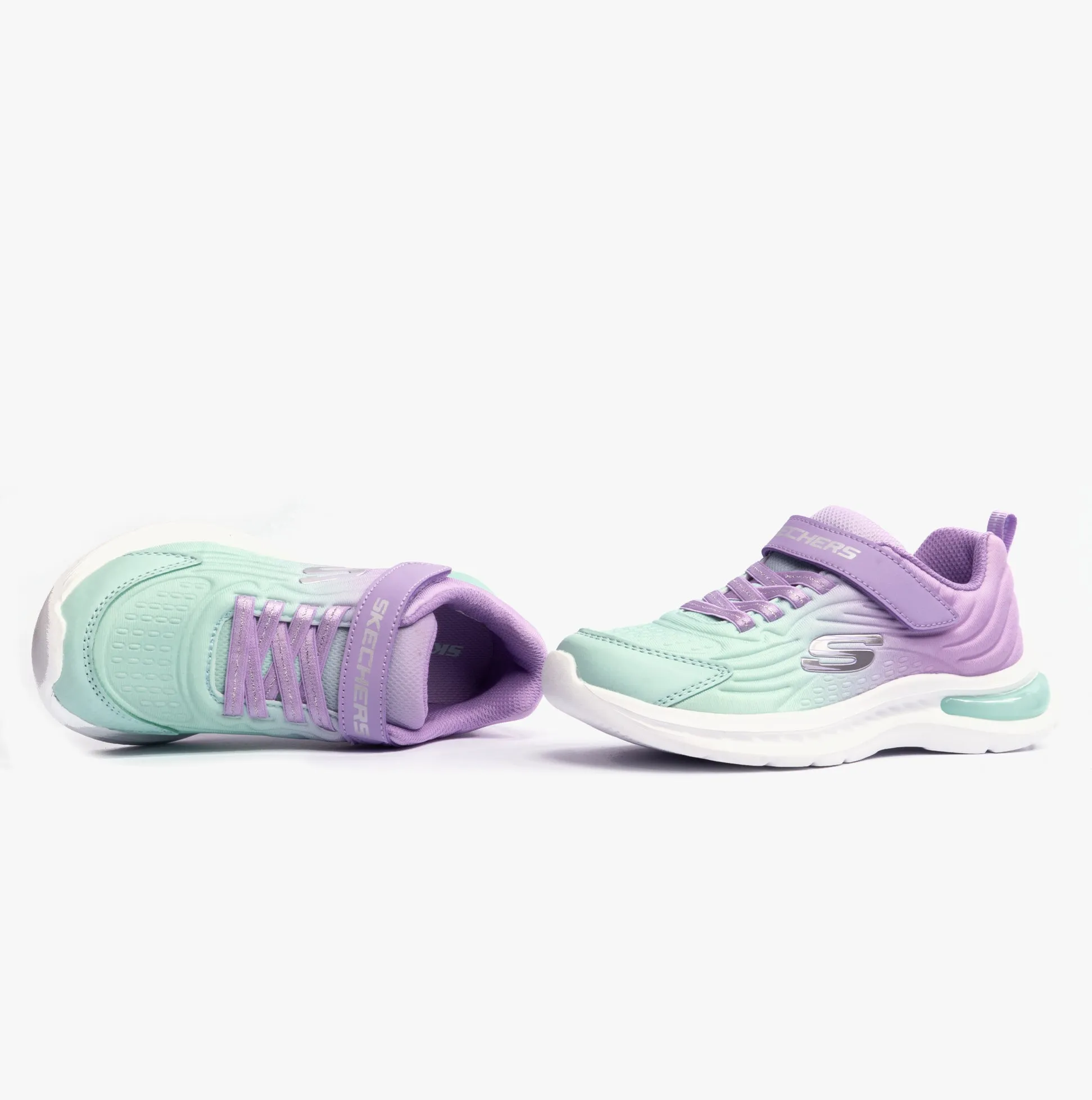 Skechers 303603L/LVTQ JUMPSTERS-TECH Girls Trainers Lavender/Turquoise