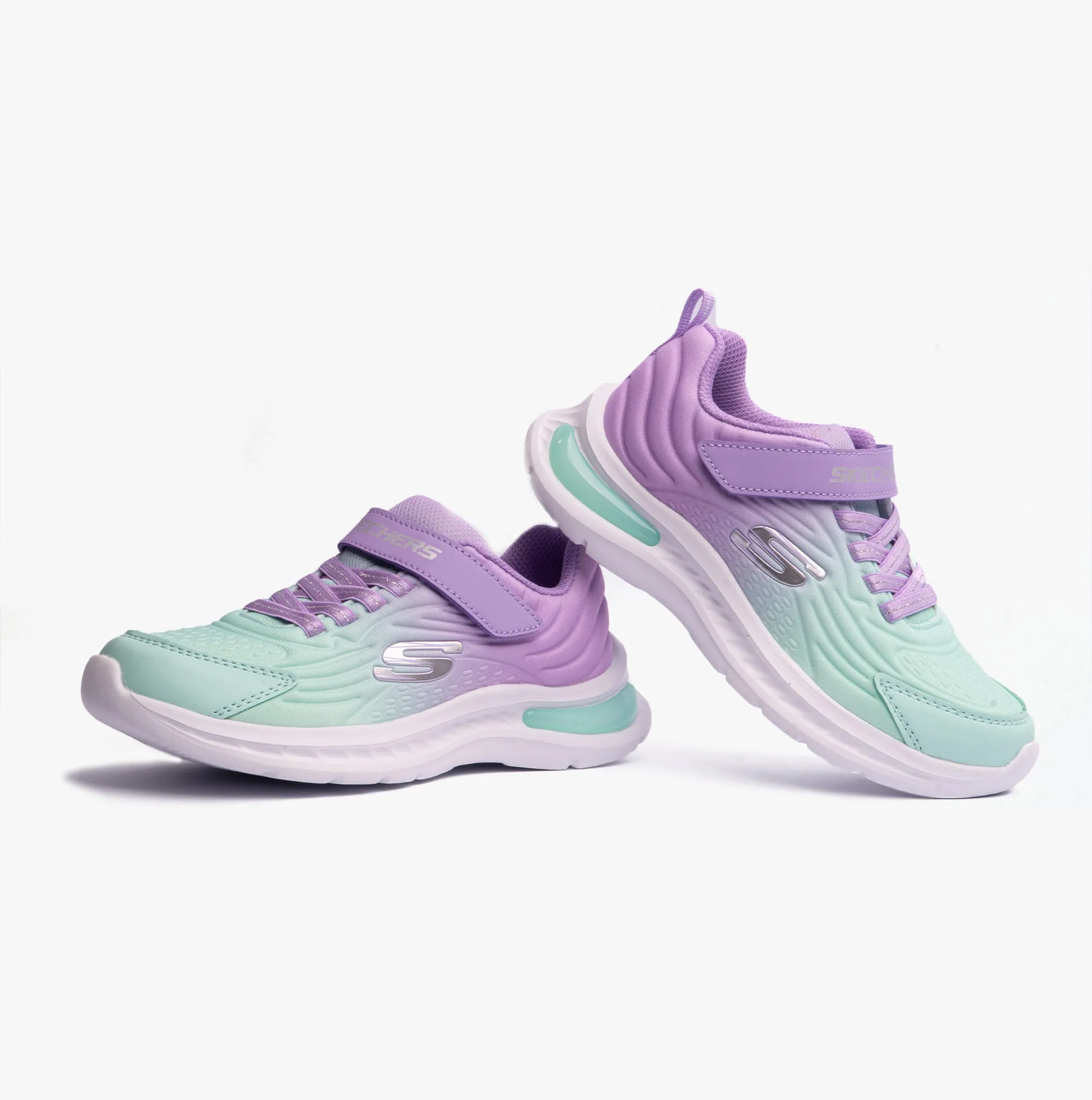 Skechers 303603L/LVTQ JUMPSTERS-TECH Girls Trainers Lavender/Turquoise