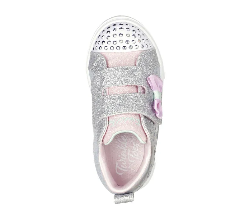 Skechers 314788N/GYSL TWINKLE Girls Trainers Grey/Silver