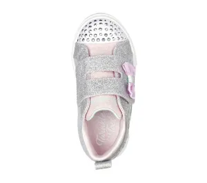 Skechers 314788N/GYSL TWINKLE Girls Trainers Grey/Silver