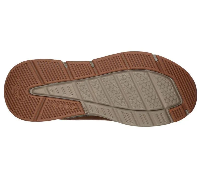 Skechers 66204 Benago Treno Walking-Sneaker für Herren, weite Passform, Dunkelbraun