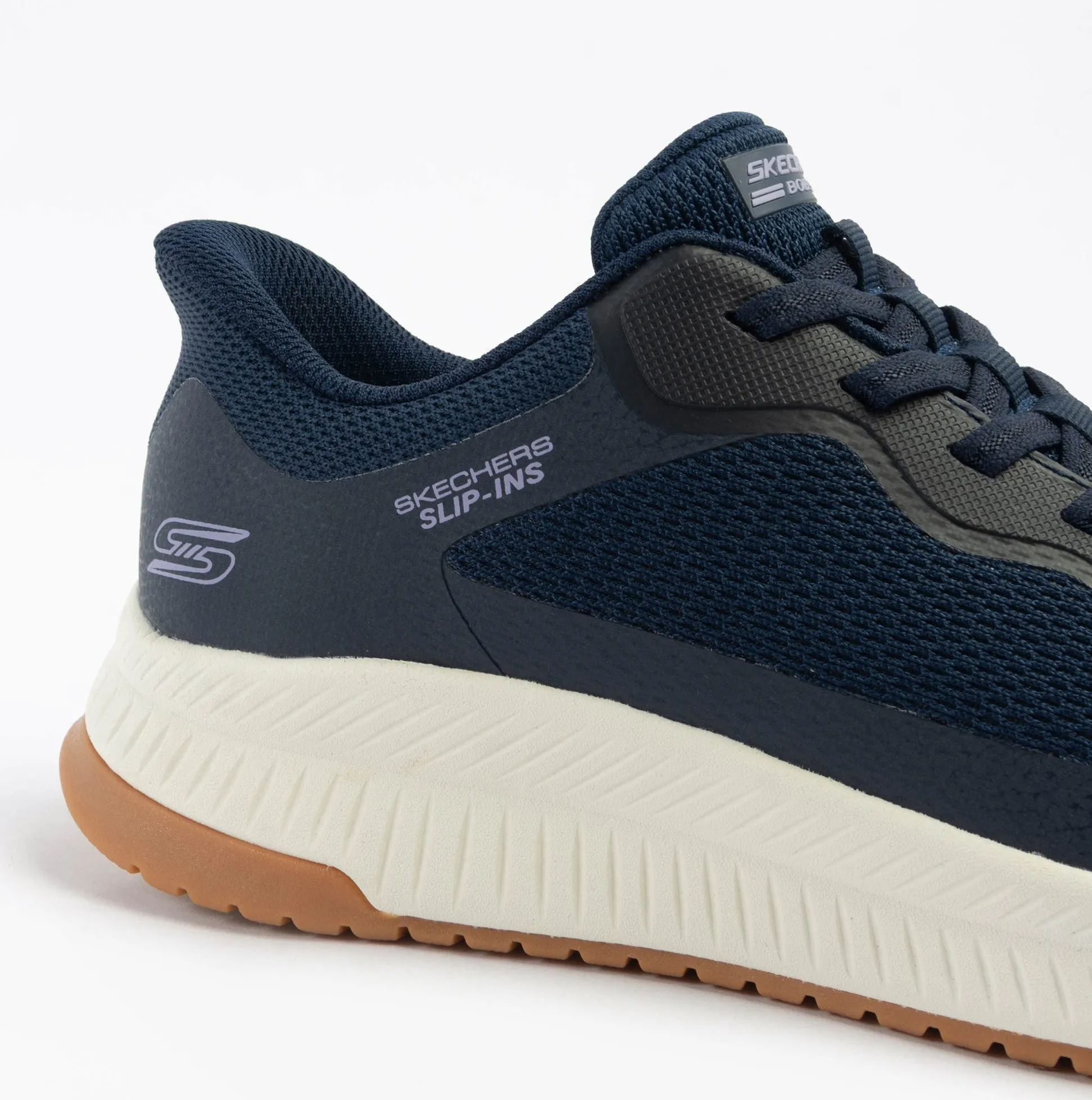 Skechers BOBS SQUAD 4 - STAPLE LOOK Womens Trainers Navy/Grey/Pink