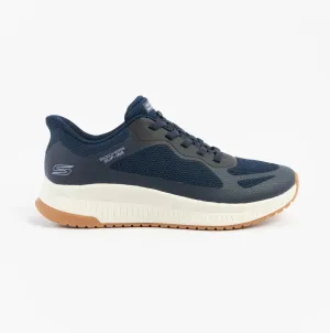 Skechers BOBS SQUAD 4 - STAPLE LOOK Womens Trainers Navy/Grey/Pink