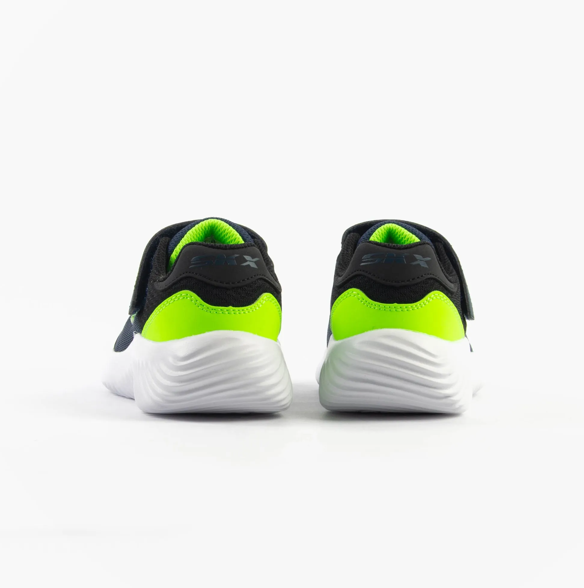 Skechers BOUNDER - TREKZIC Boys Trainers Navy/Lime
