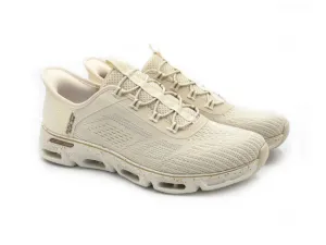 Skechers GLIDE-STEP GRATIFY - PACE Womens Trainers Natural/Gold