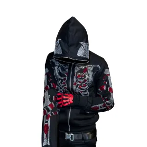 Snake Skelly Zip Up Hoodie
