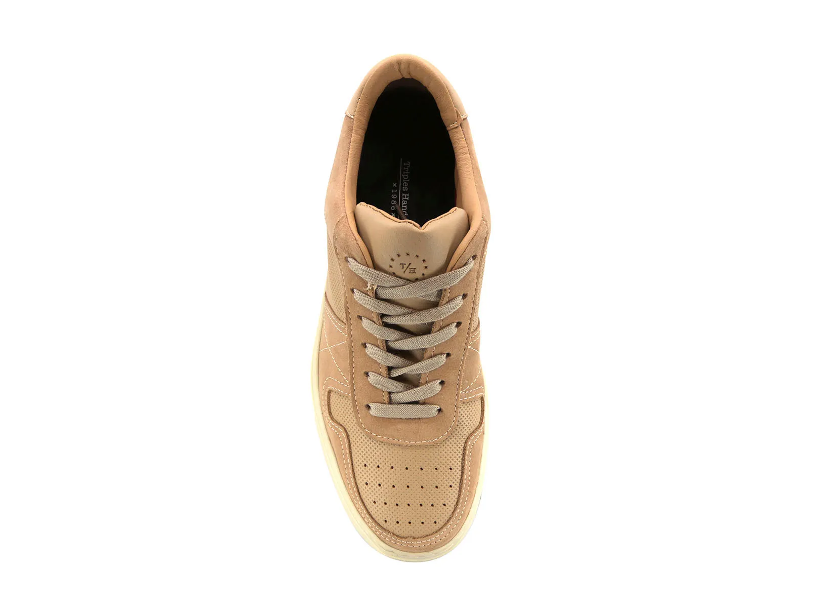 Sneaker Casual de Piel Triples para Hombre Olten 36057 Beige