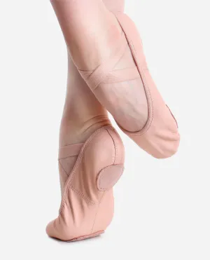 So Danca SD60L Leather Split Sole Ballet Shoes - Pink