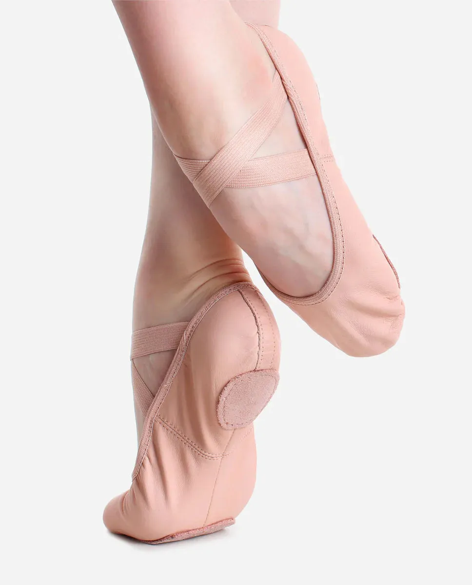 So Danca SD60L Leather Split Sole Ballet Shoes - Pink