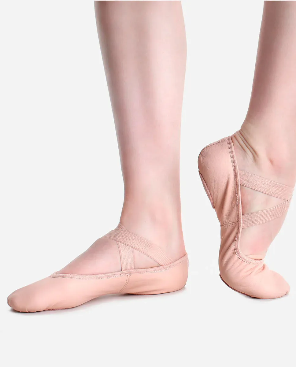 So Danca SD60L Leather Split Sole Ballet Shoes - Pink