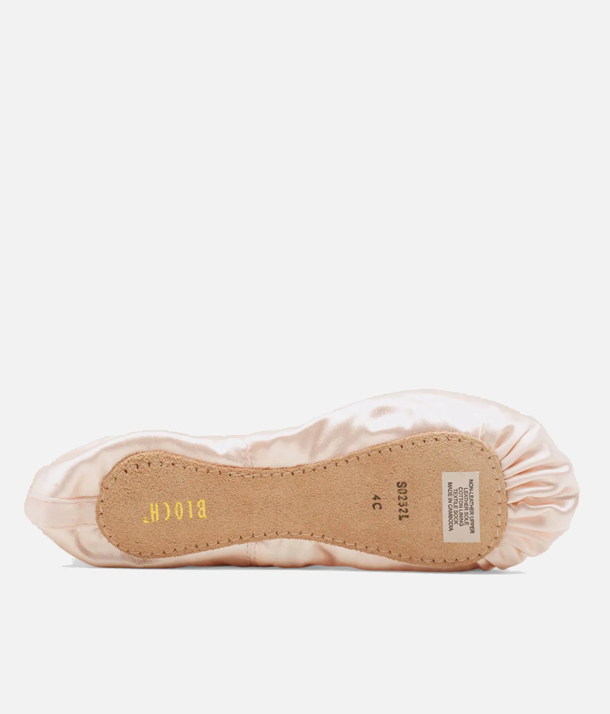 Soft Satin Ballet Shoes for Beginners S0232 - Full Sole Debut Ballet Flats