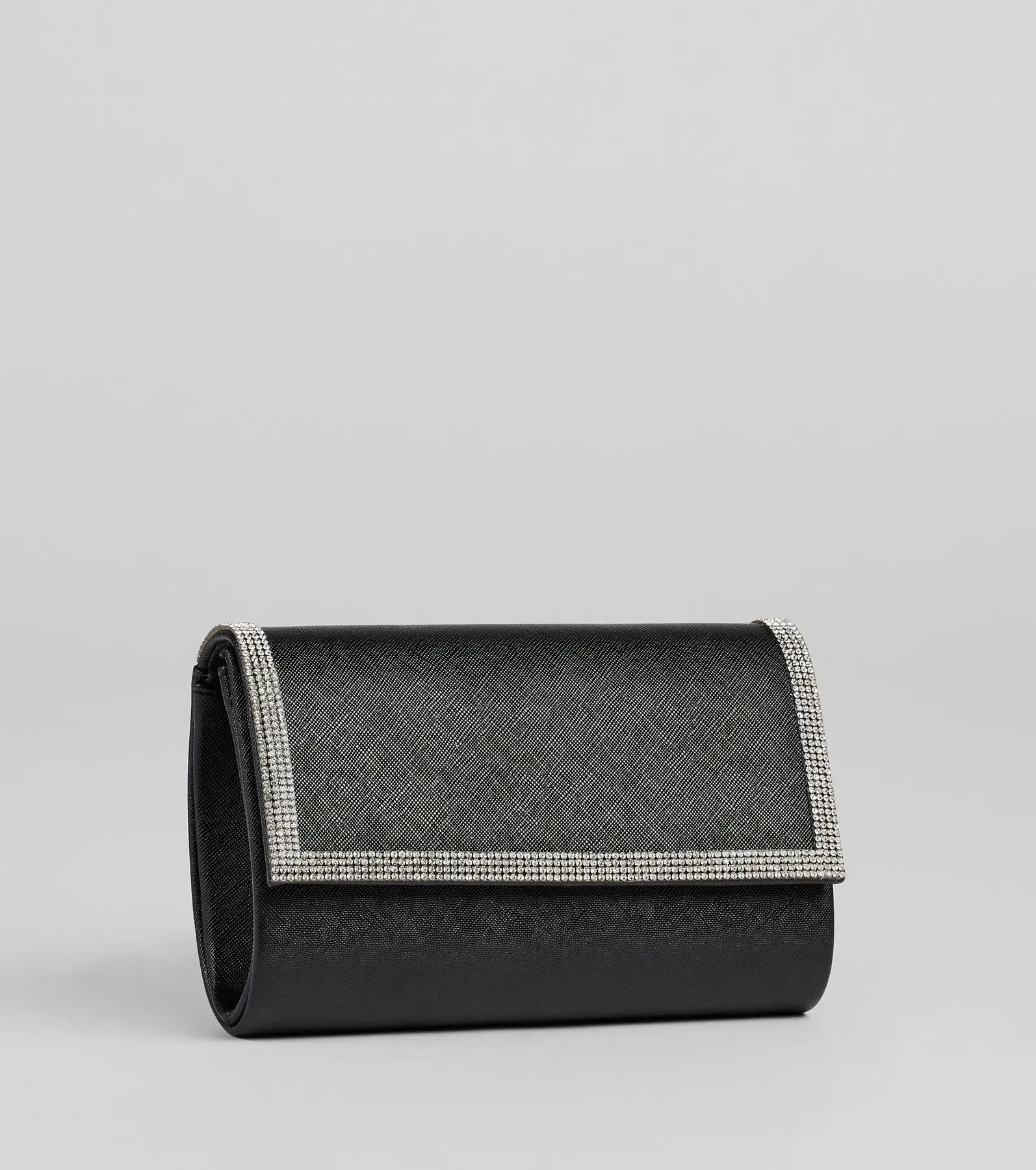 Sparkle Scene Rhinestone Foldover Clutch
