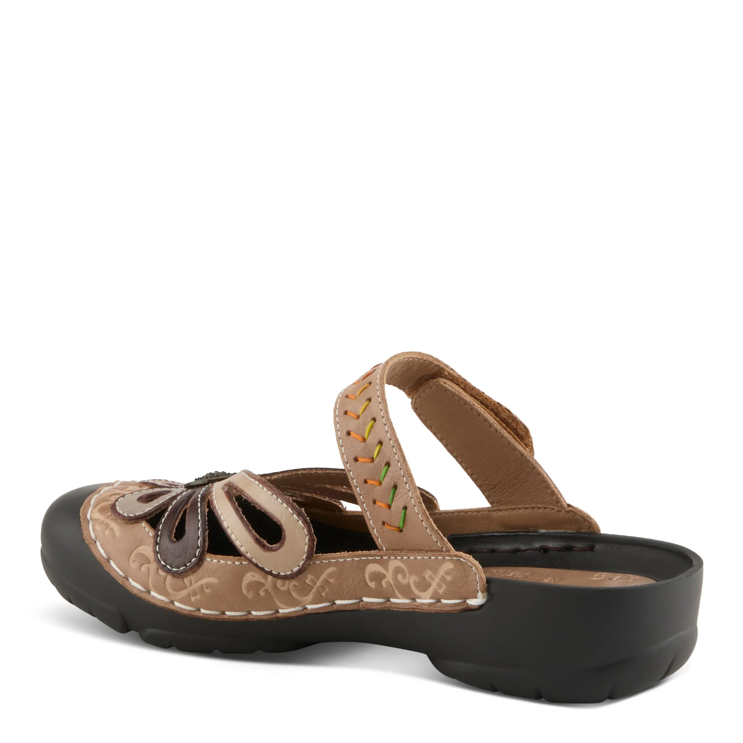 Spring Step Shoes  L'Artiste Copa Clog Women’s Hand Painted Leather 1.5" Heel