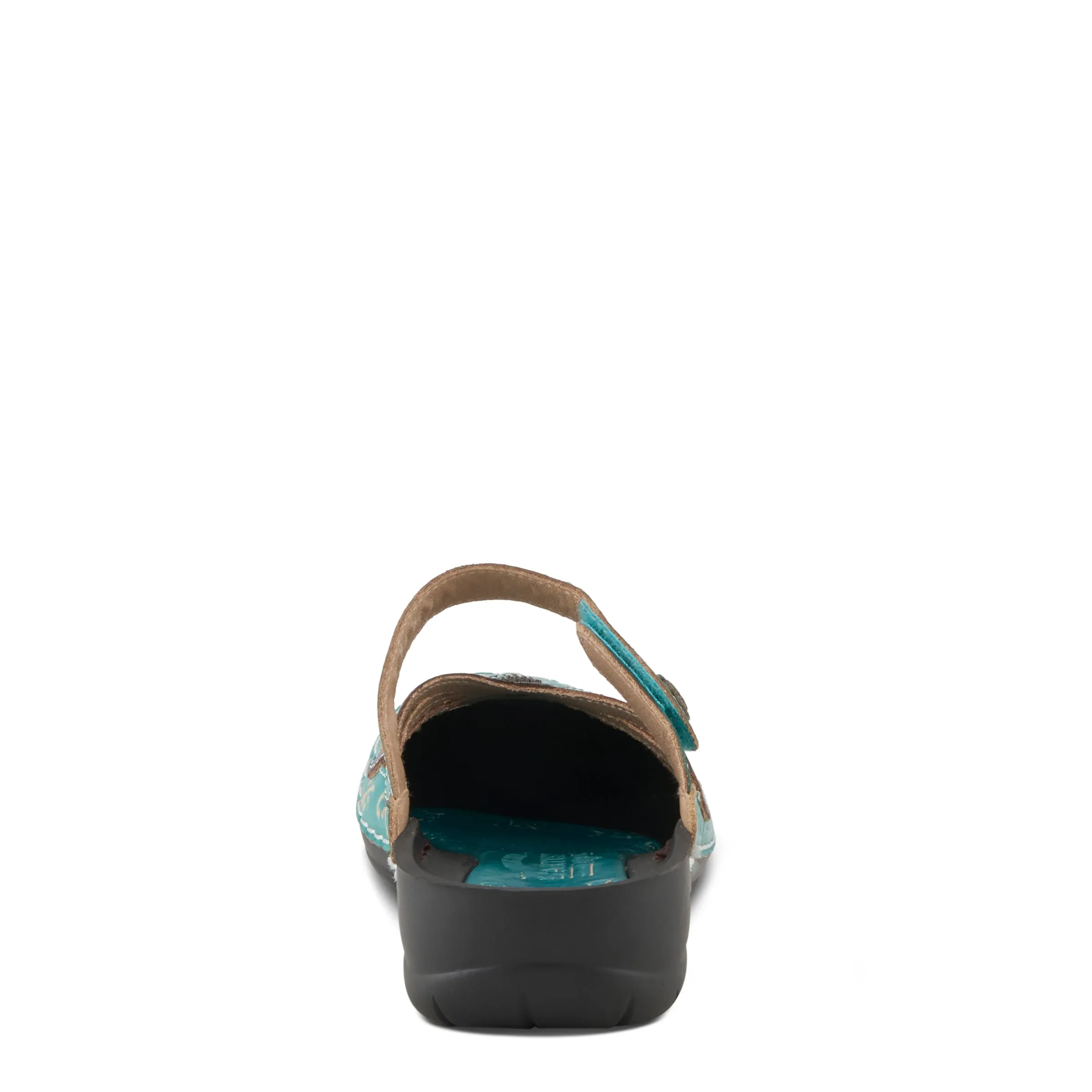 Spring Step Shoes  L'Artiste Copa Clog Women’s Hand Painted Leather 1.5" Heel