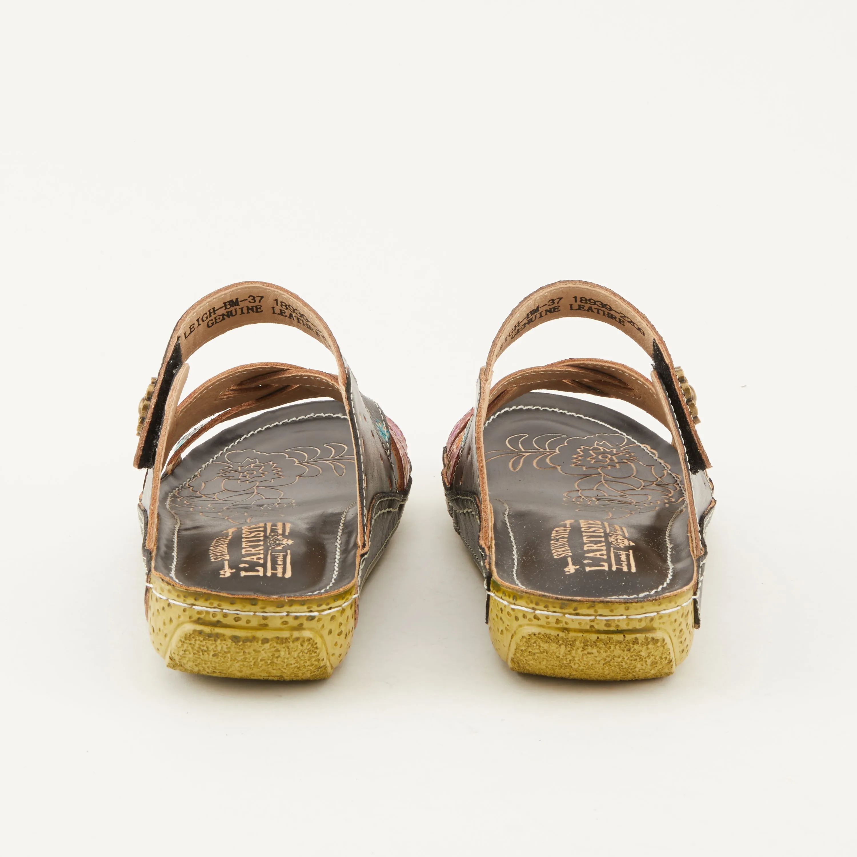 Spring Step Shoes L'Artiste Leigh Slide Sandal Women’s Hand Painted Leather