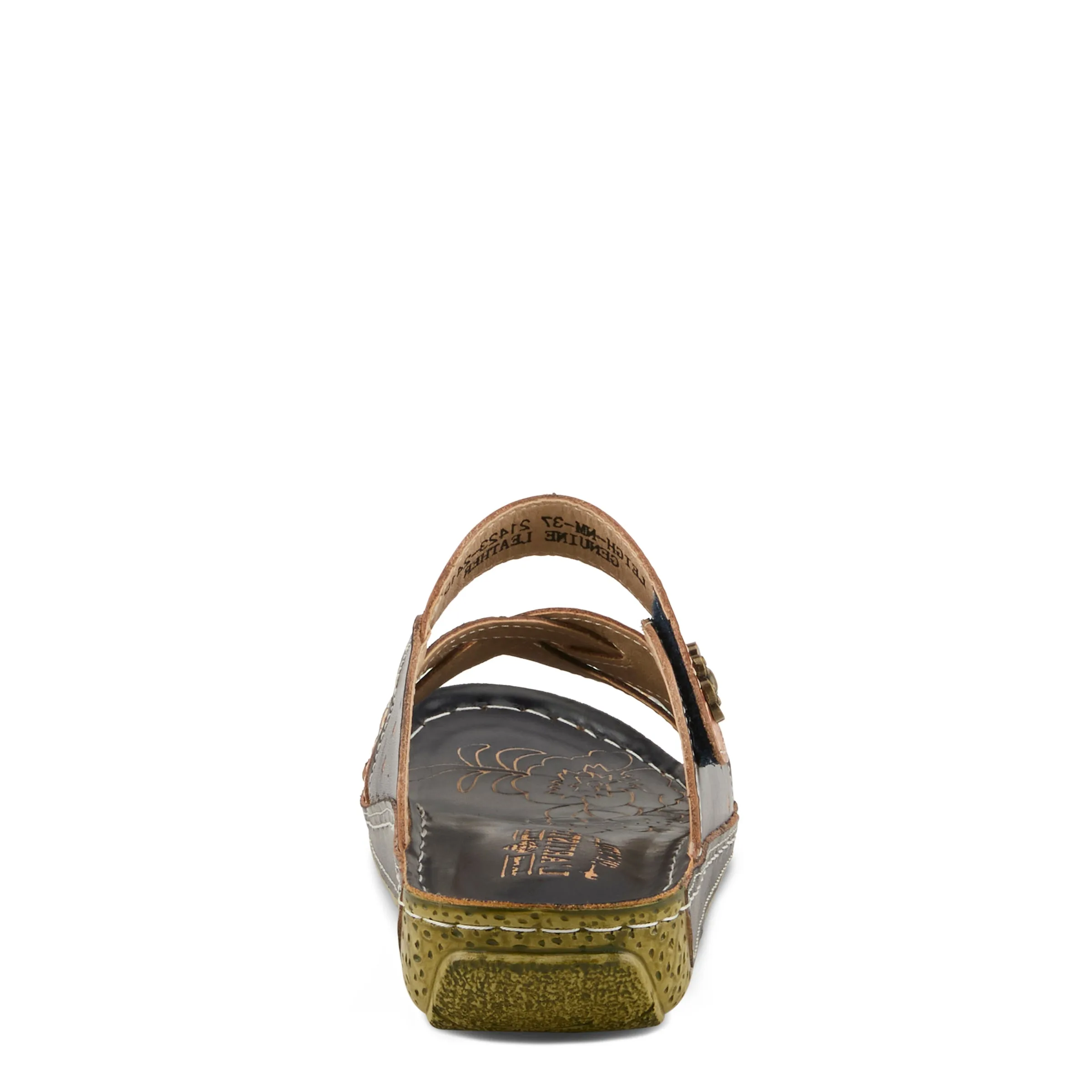 Spring Step Shoes L'Artiste Leigh Slide Sandal Women’s Hand Painted Leather