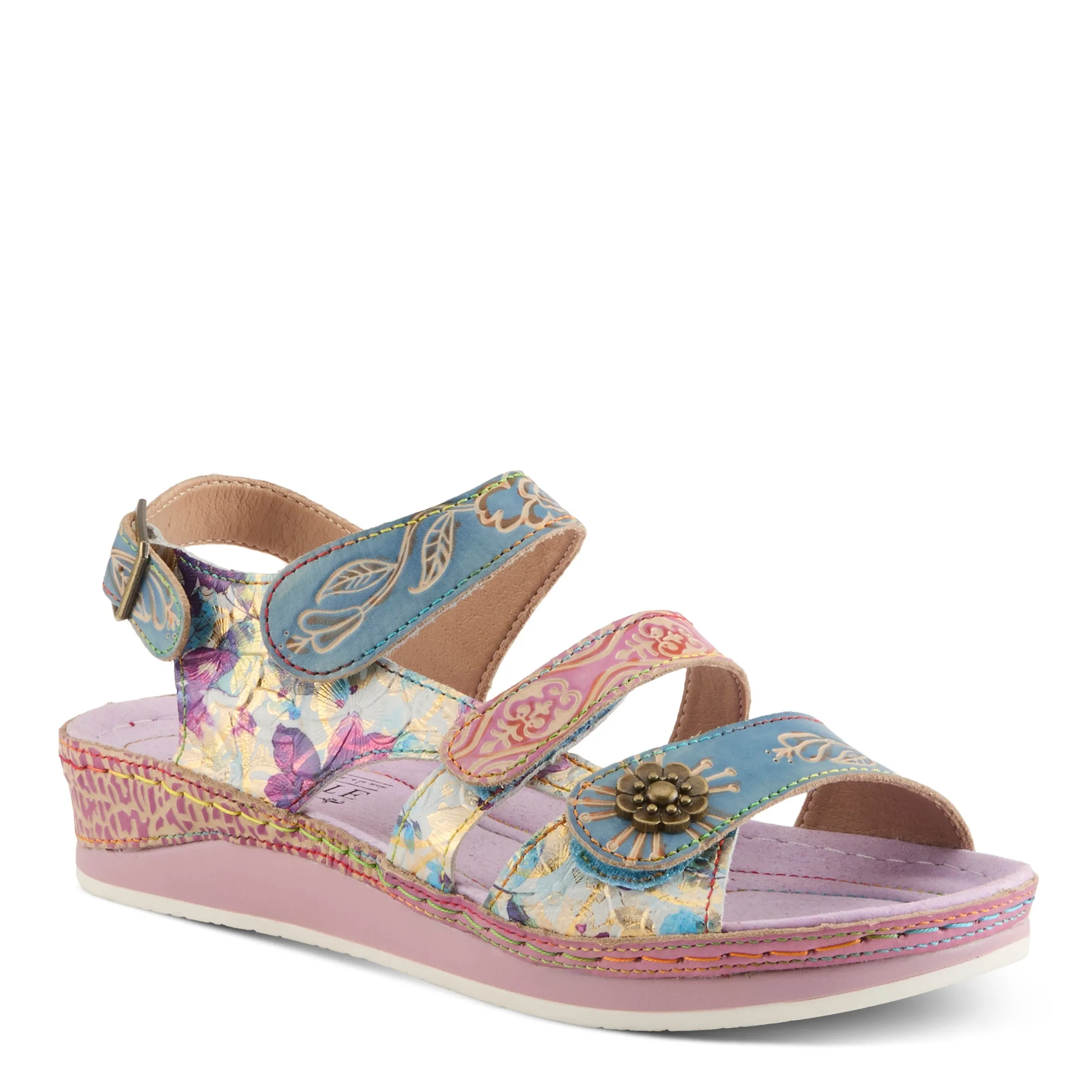 Spring Step Shoes L'Artiste Sumacah Sandal Women's Hand Painted Leather