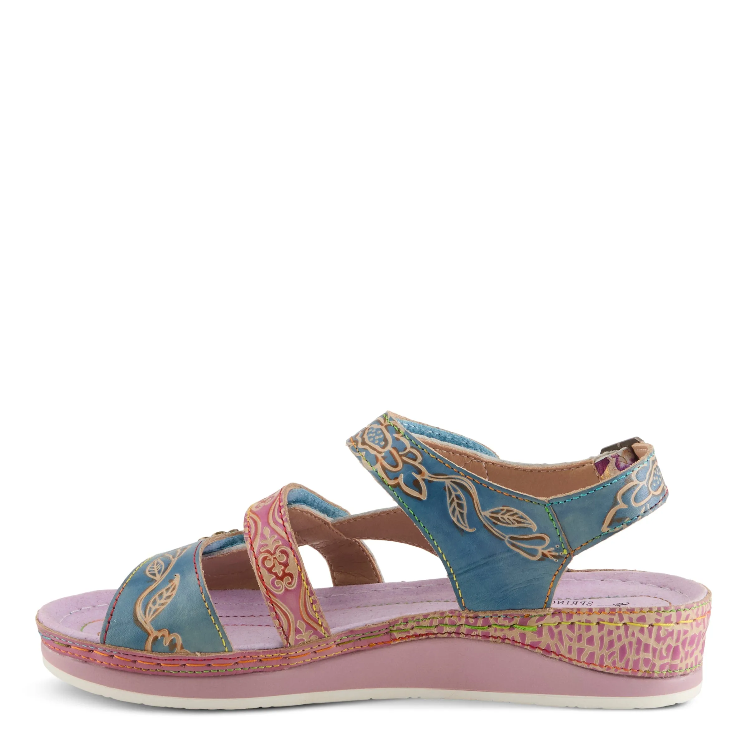 Spring Step Shoes L'Artiste Sumacah Sandal Women's Hand Painted Leather