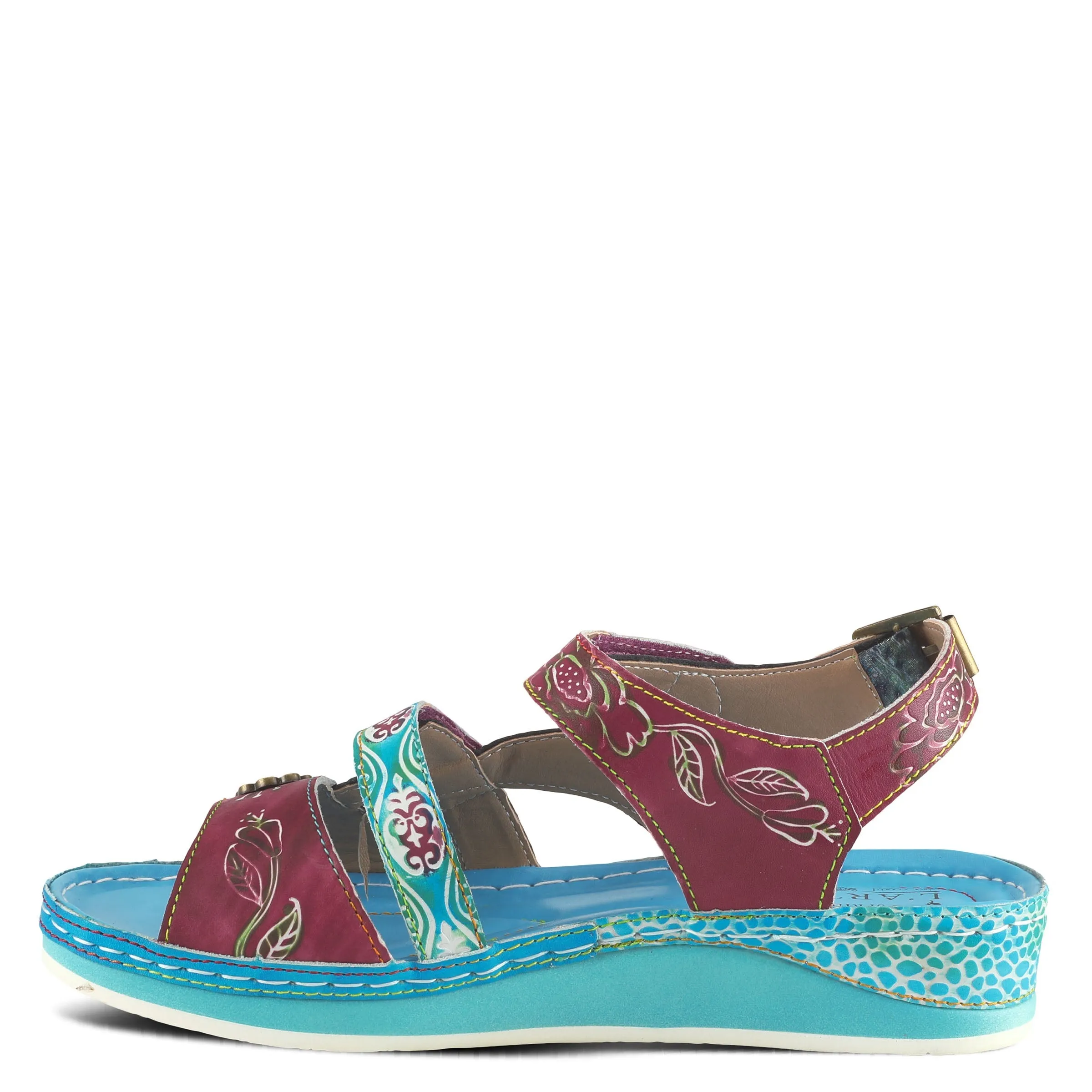 Spring Step Shoes L'Artiste Sumacah Sandal Women's Hand Painted Leather