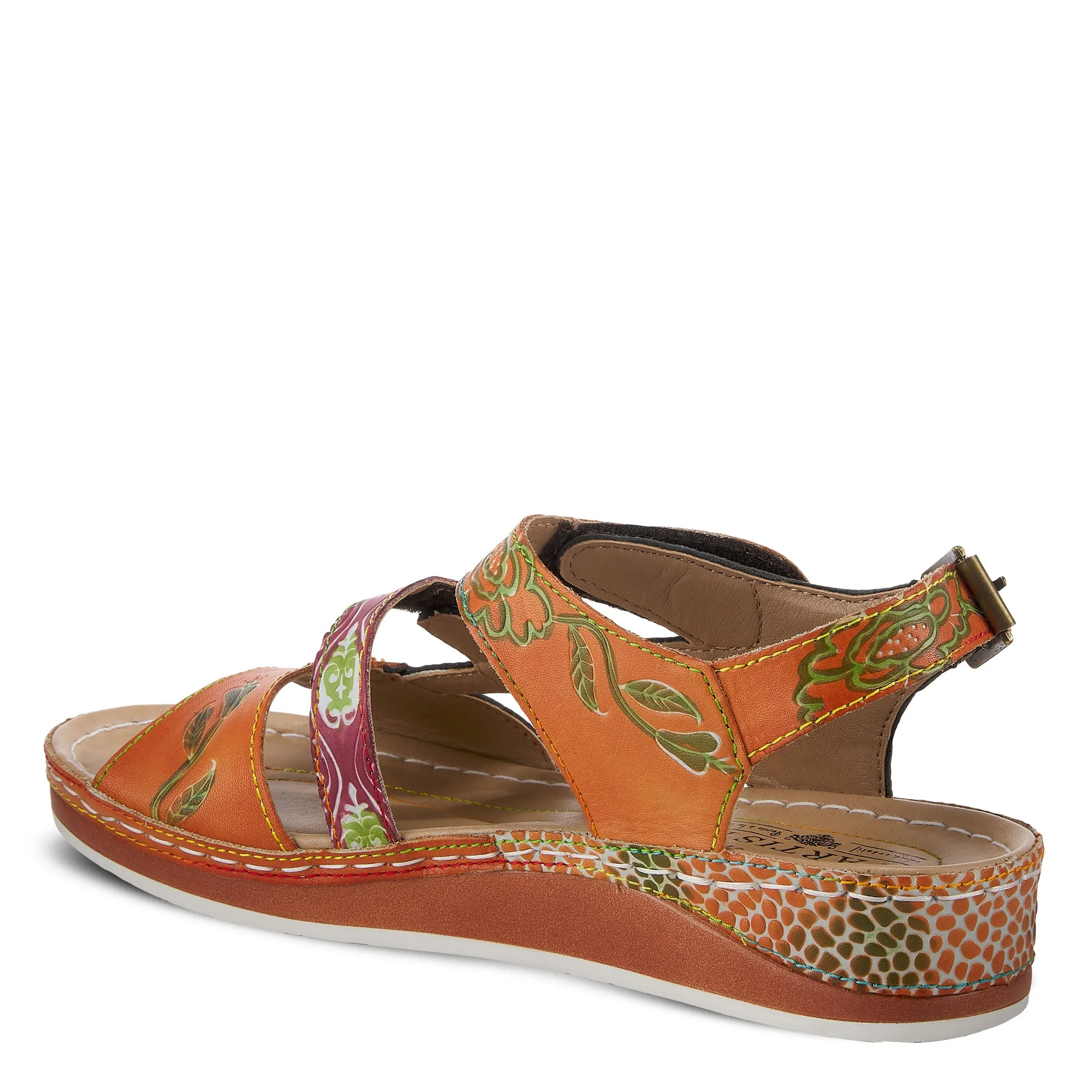 Spring Step Shoes L'Artiste Sumacah Sandal Women's Hand Painted Leather