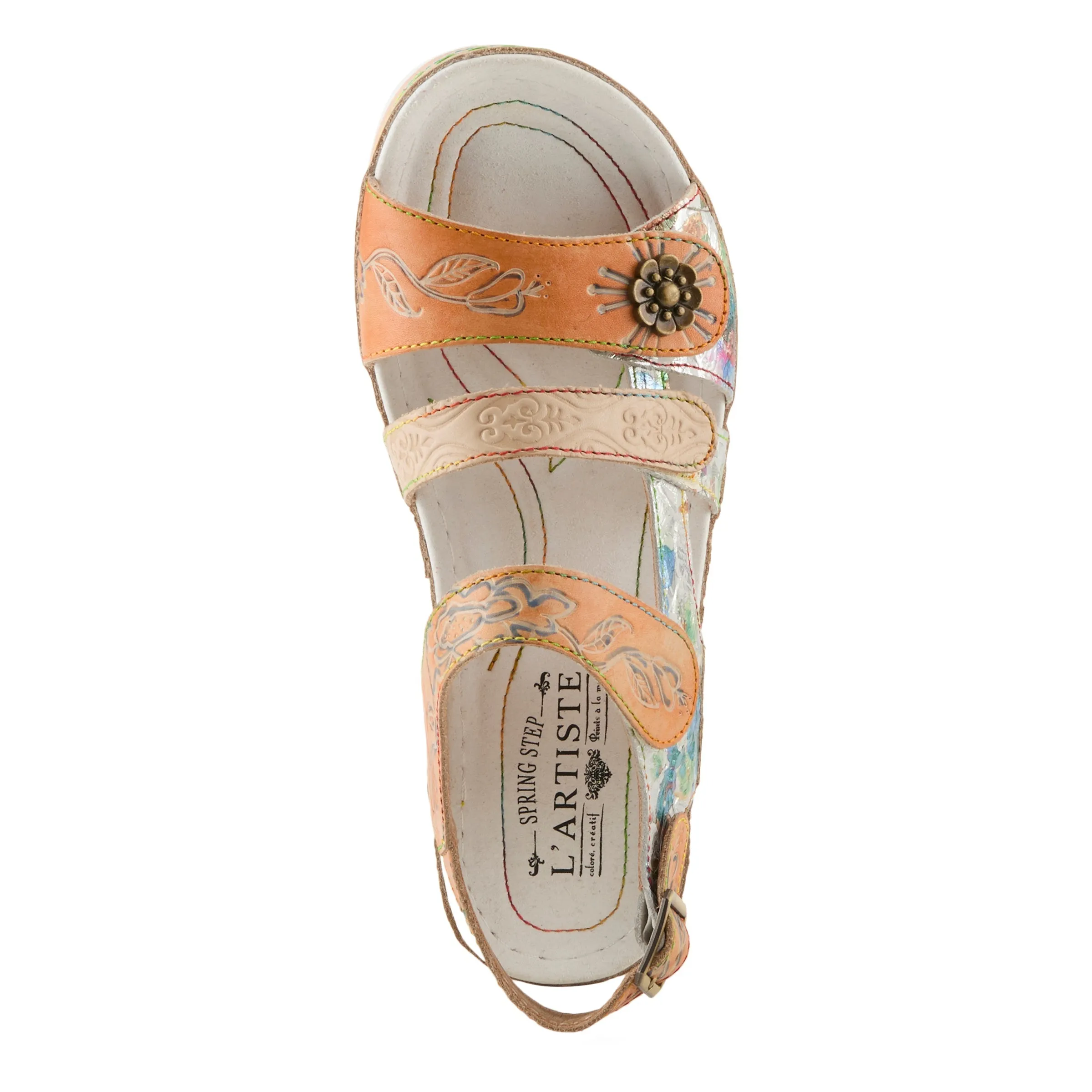 Spring Step Shoes L'Artiste Sumacah Sandal Women's Hand Painted Leather