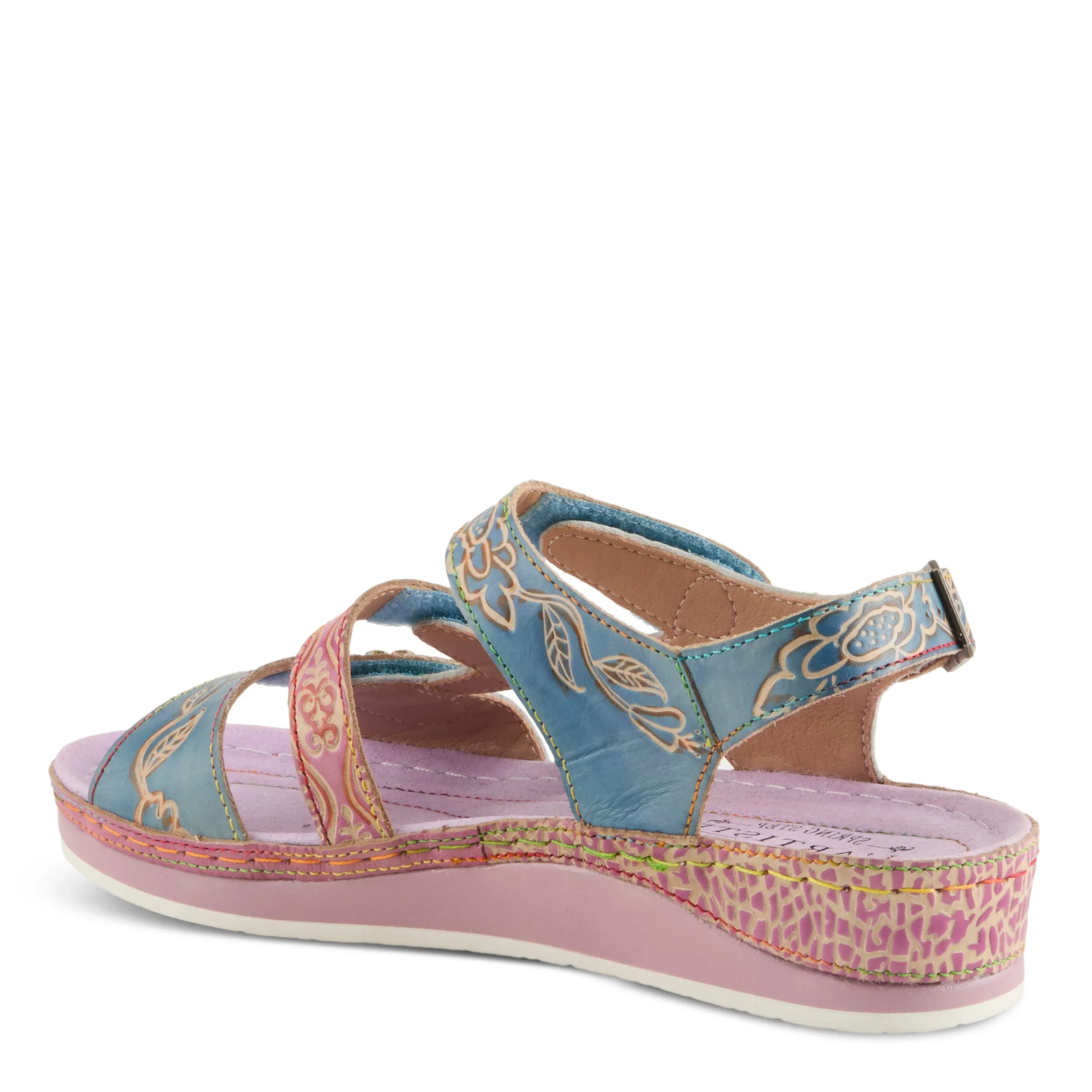 Spring Step Shoes L'Artiste Sumacah Sandal Women's Hand Painted Leather