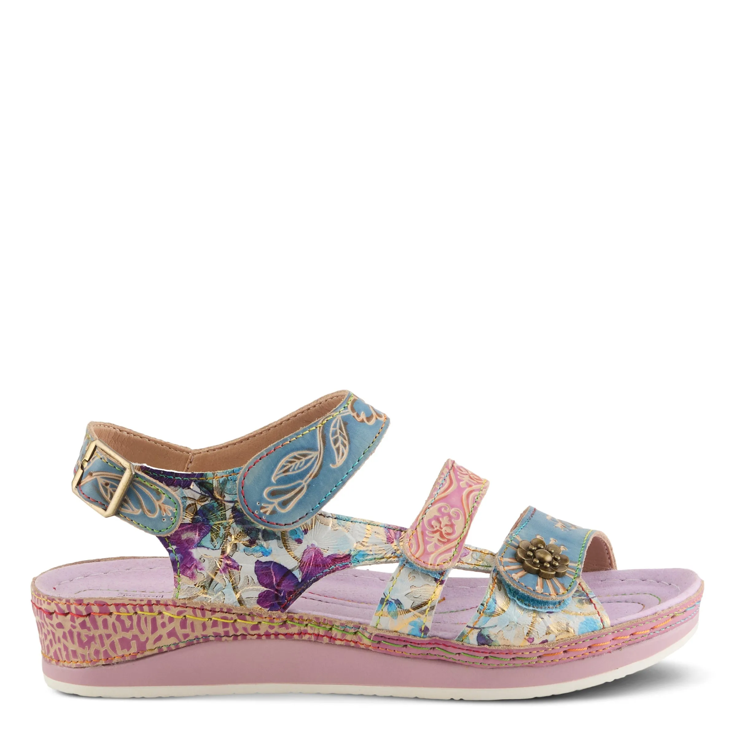 Spring Step Shoes L'Artiste Sumacah Sandal Women's Hand Painted Leather