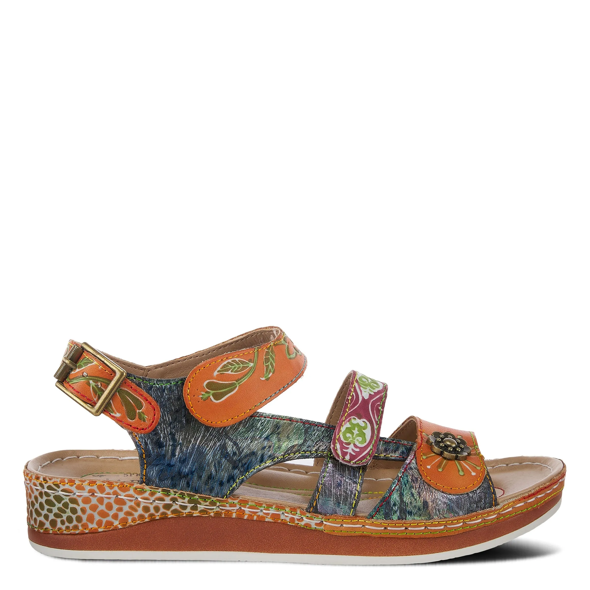 Spring Step Shoes L'Artiste Sumacah Sandal Women's Hand Painted Leather