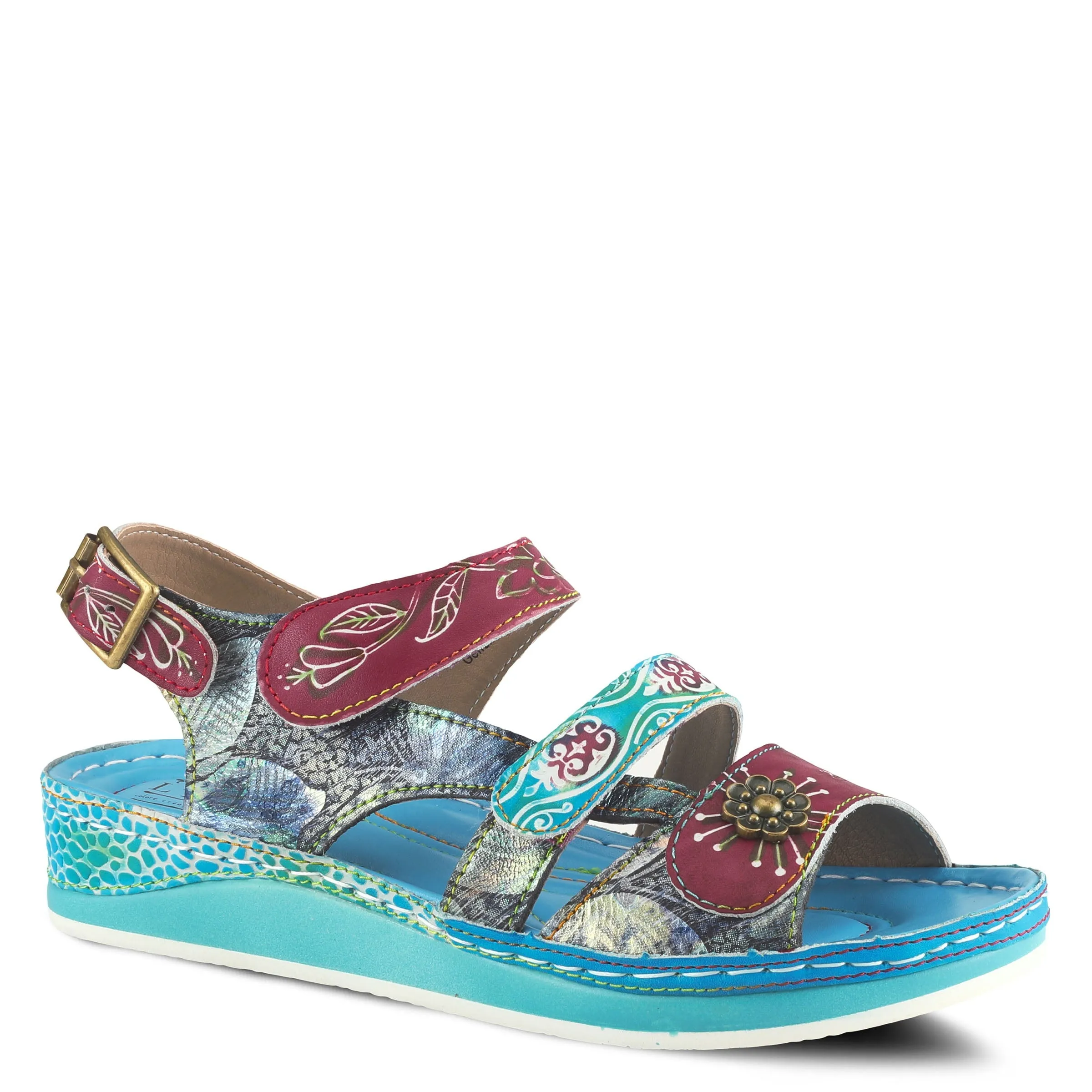 Spring Step Shoes L'Artiste Sumacah Sandal Women's Hand Painted Leather