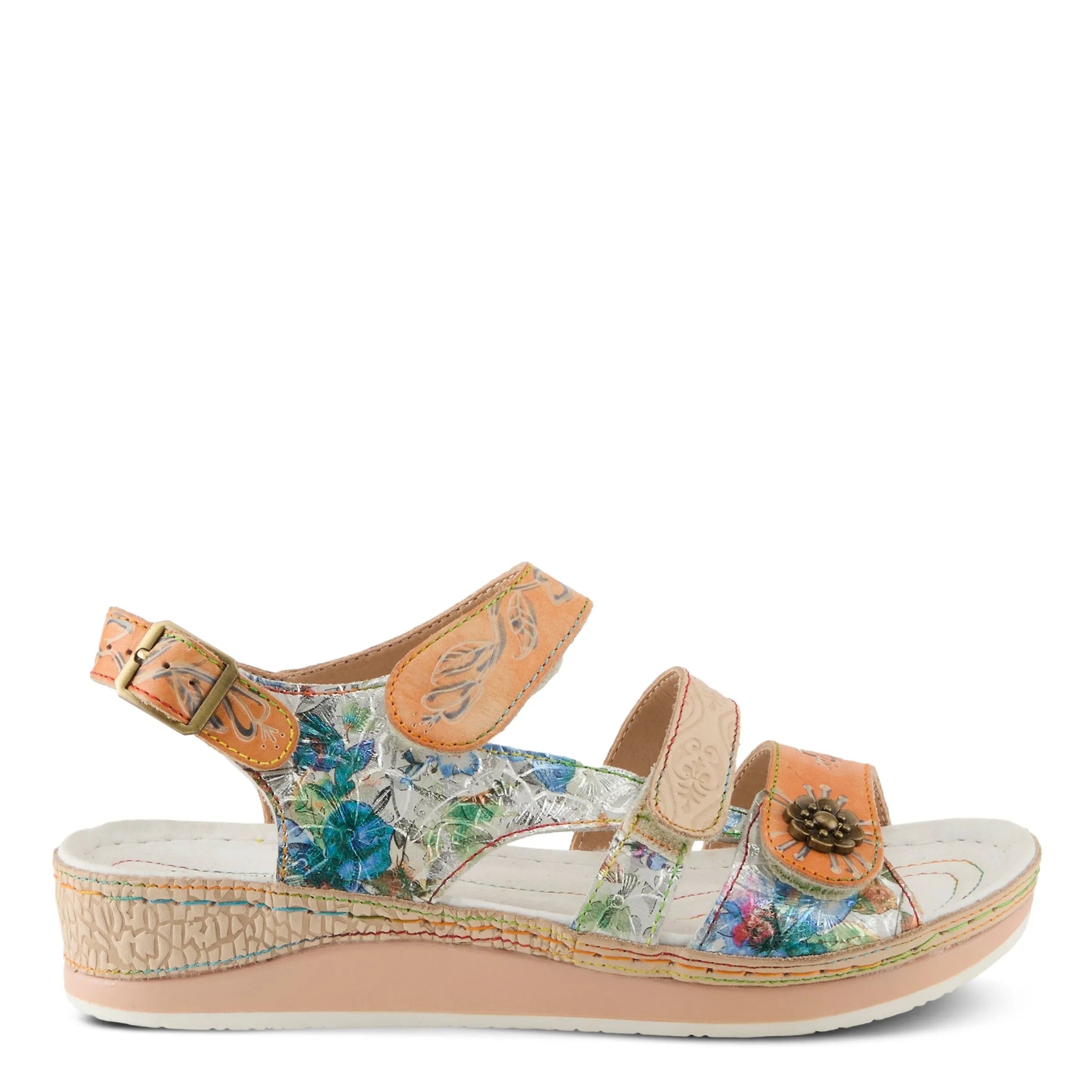Spring Step Shoes L'Artiste Sumacah Sandal Women's Hand Painted Leather