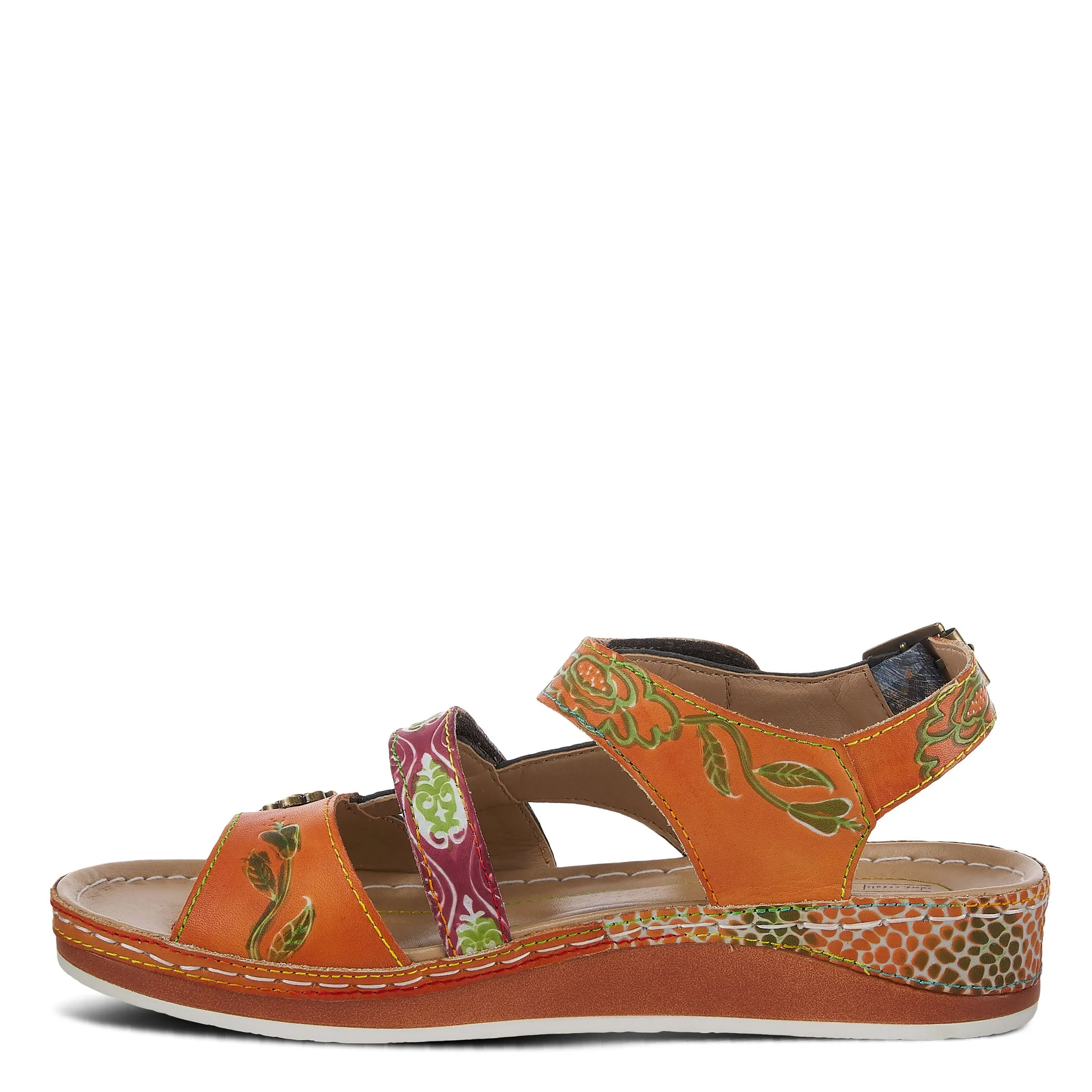 Spring Step Shoes L'Artiste Sumacah Sandal Women's Hand Painted Leather