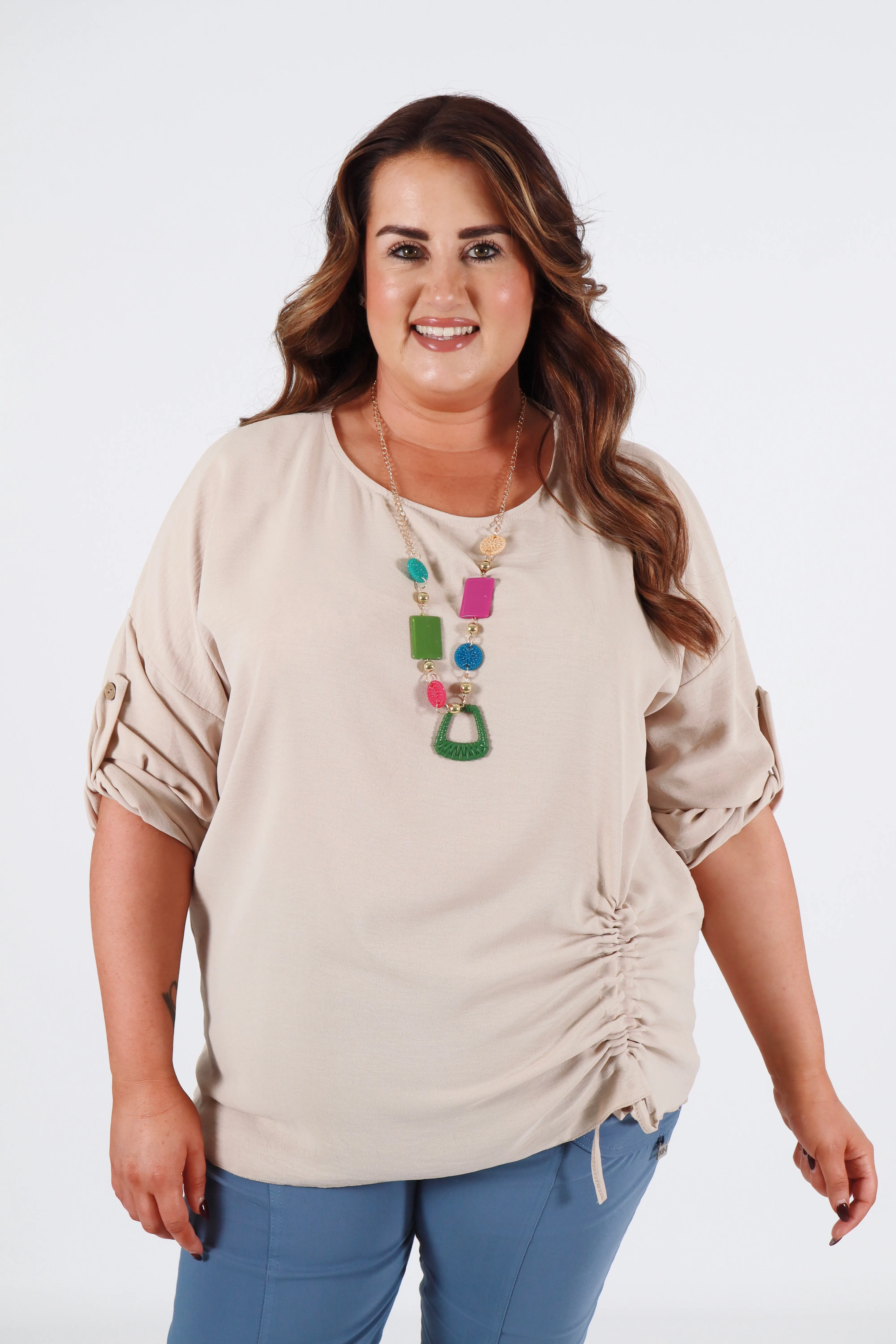 Stephanie Blouse in Beige