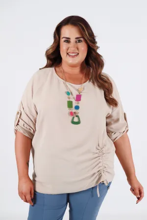 Stephanie Blouse in Beige