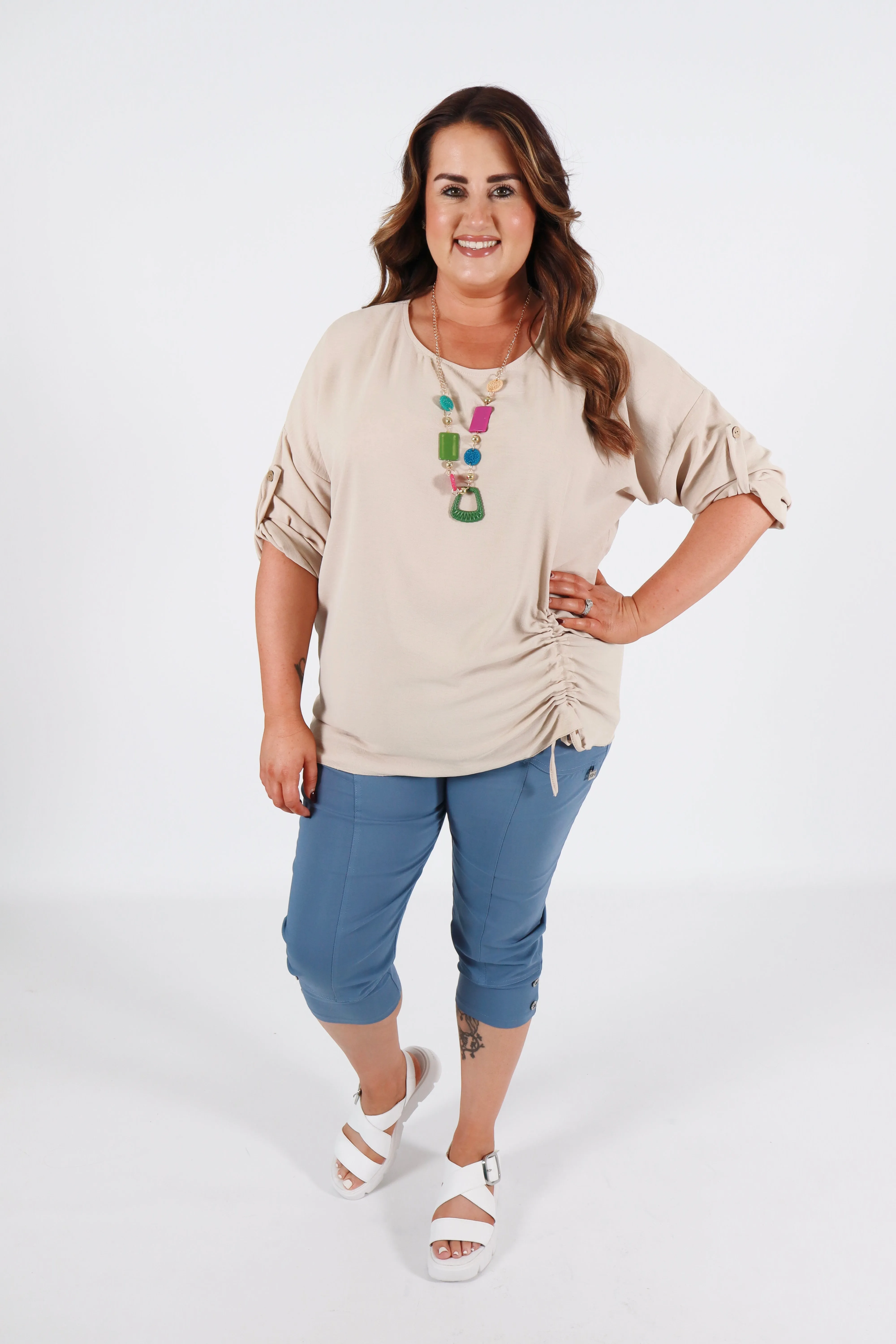 Stephanie Blouse in Beige