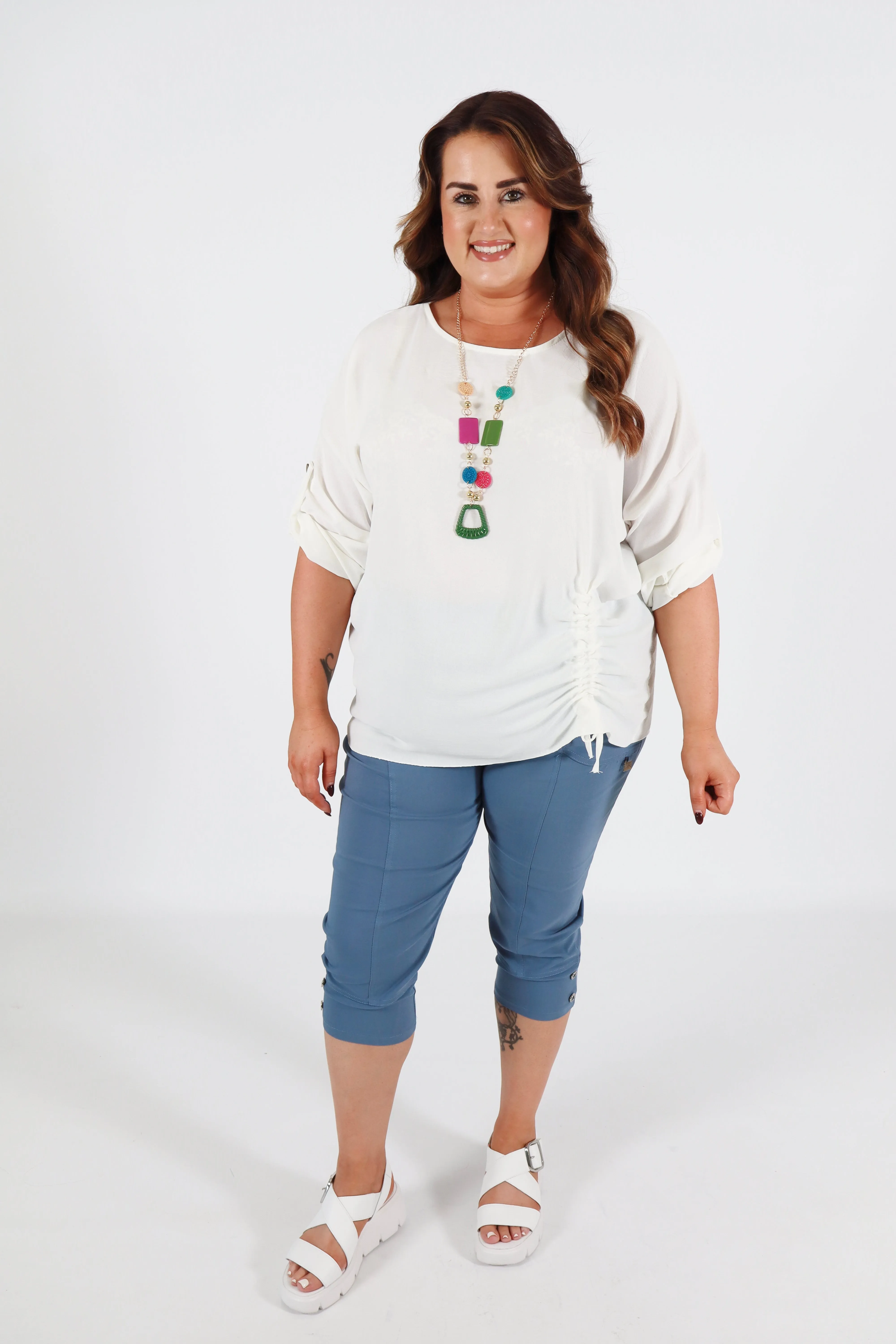 Stephanie Blouse in Cream