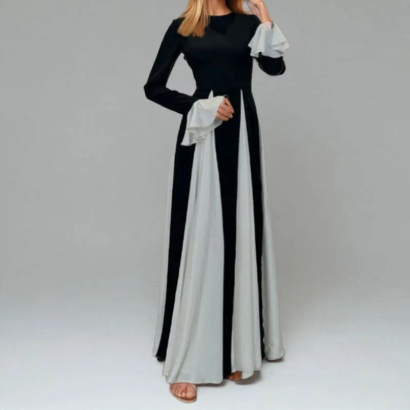 STOREXQ New autumn new personalized fashion temperament elegant sexy backless slim evening dress dress