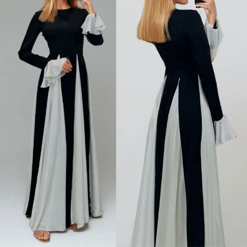 STOREXQ New autumn new personalized fashion temperament elegant sexy backless slim evening dress dress