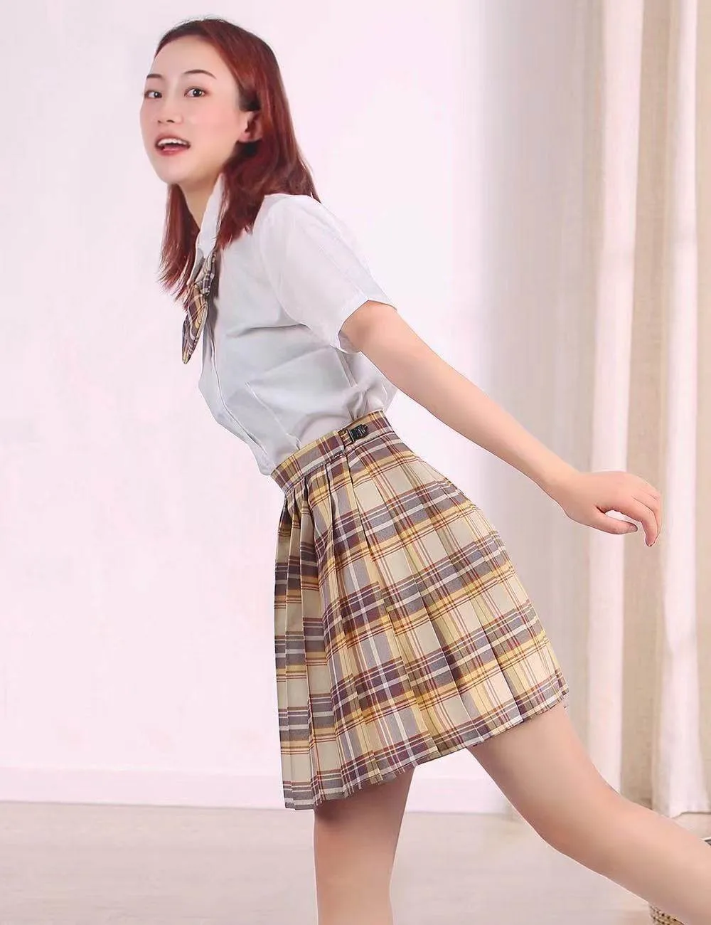 Sweet JK uniform high-quality student pleated skirt college style