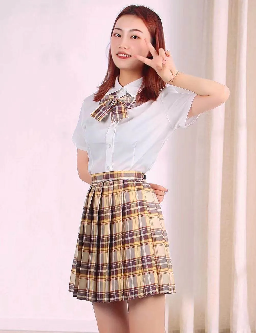 Sweet JK uniform high-quality student pleated skirt college style
