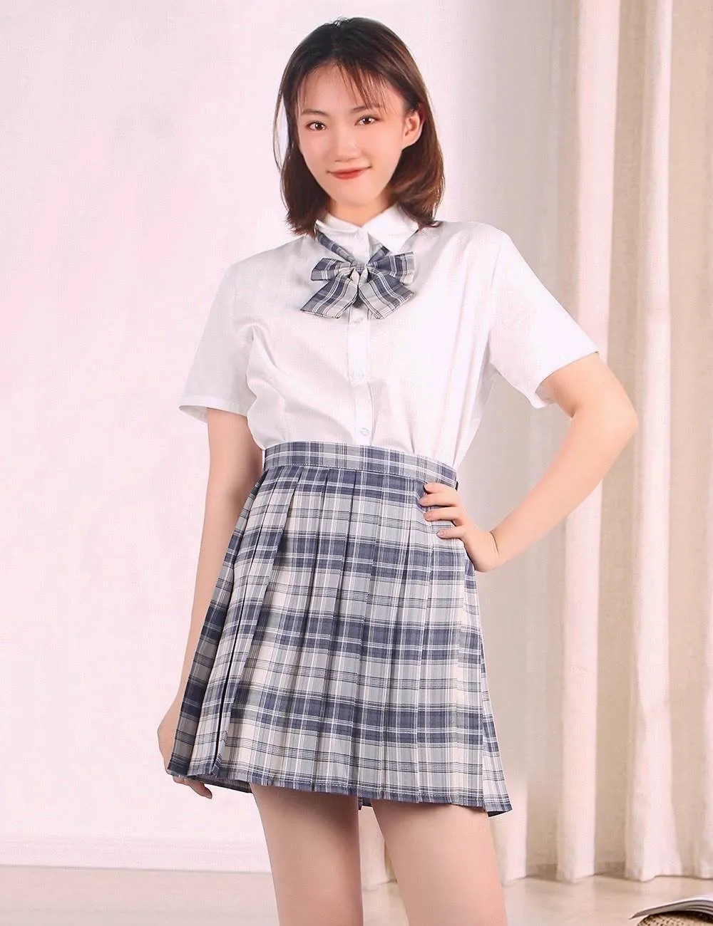 Sweet JK uniform high-quality student pleated skirt college style