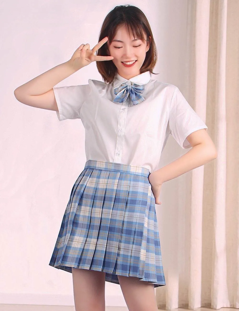Sweet JK uniform high-quality student pleated skirt college style