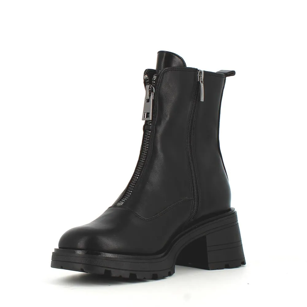 Tamaris Front Zipper Ankle Boot Black
