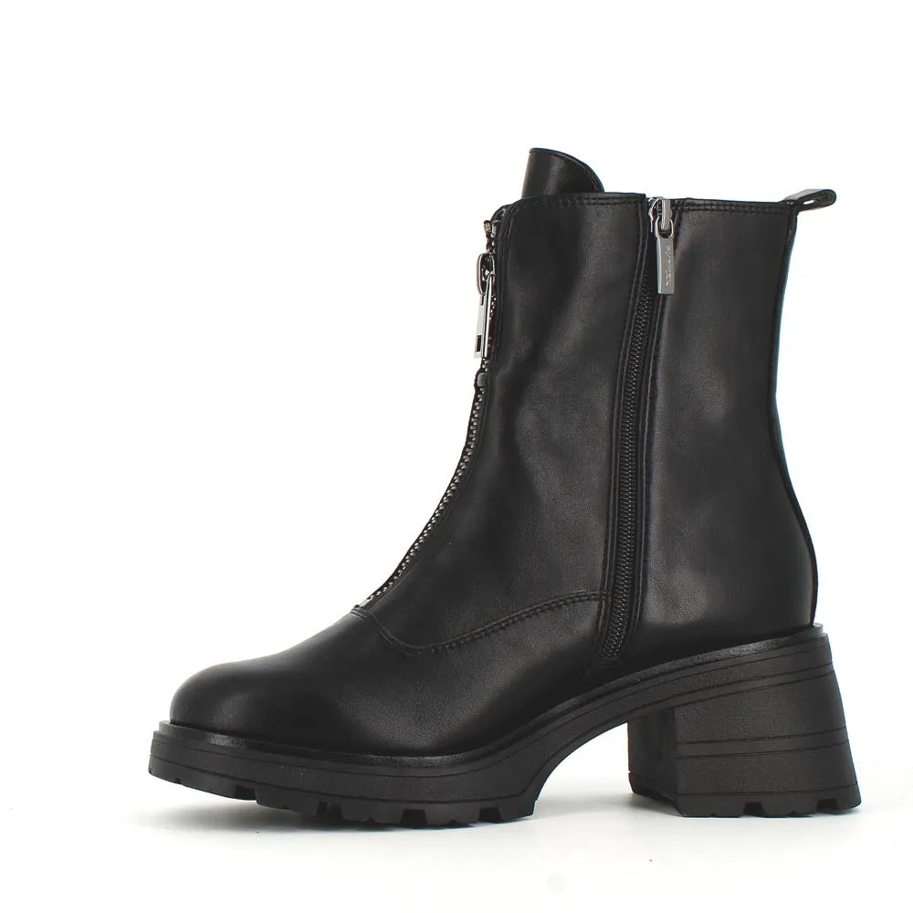 Tamaris Front Zipper Ankle Boot Black