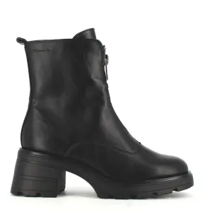 Tamaris Front Zipper Ankle Boot Black