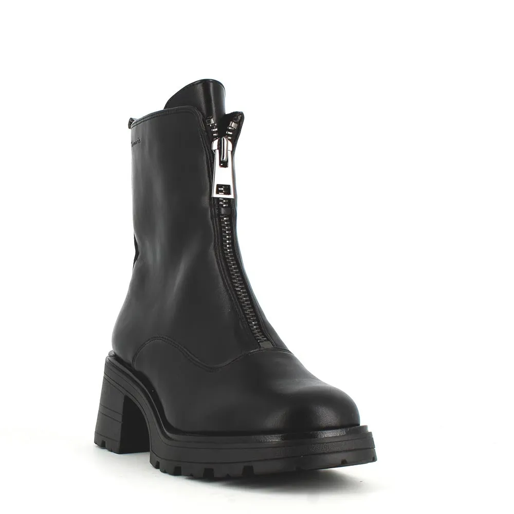 Tamaris Front Zipper Ankle Boot Black