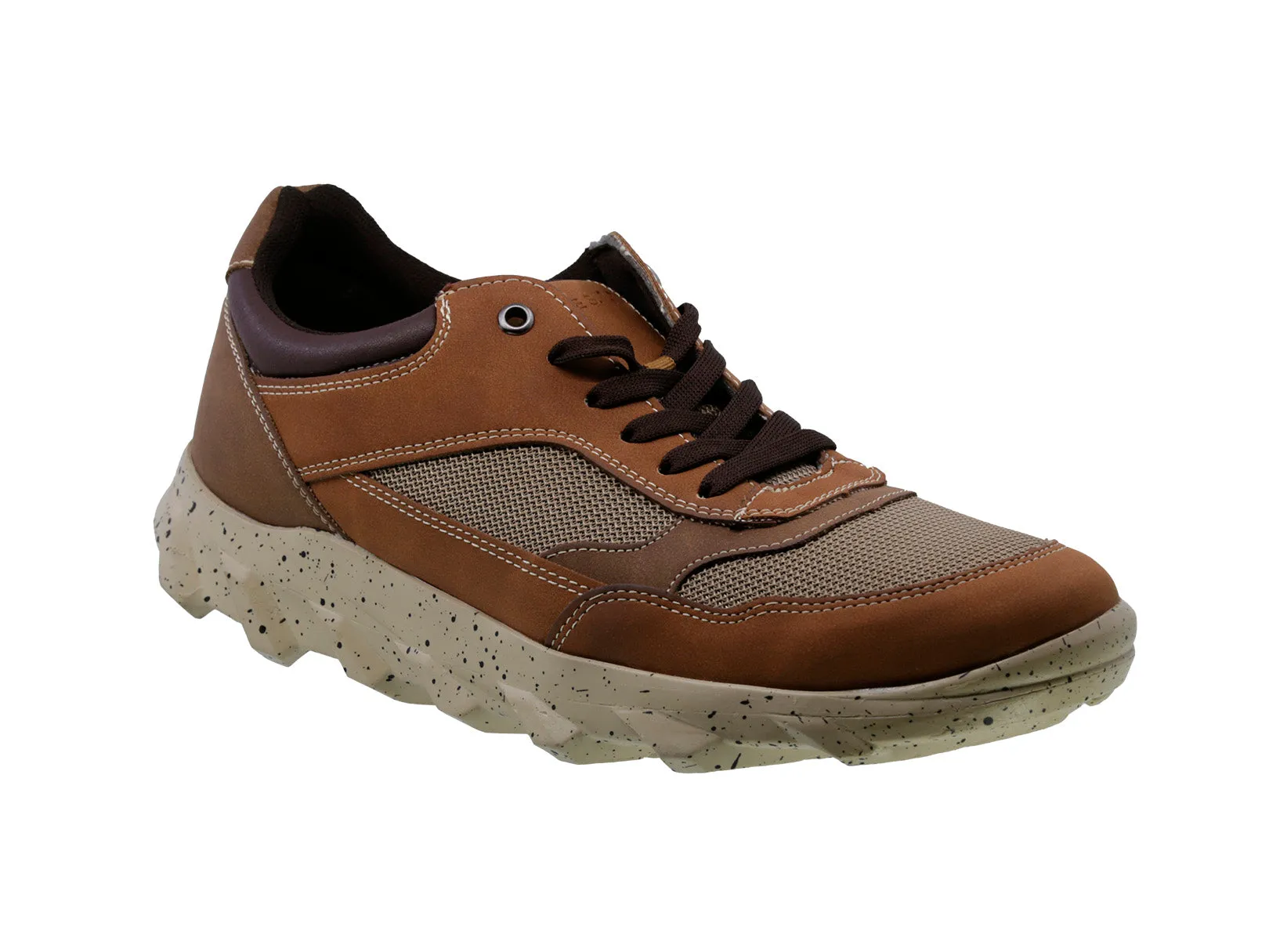 Tenis sneaker Casual Triples Locarno 37300 Camel para Hombre