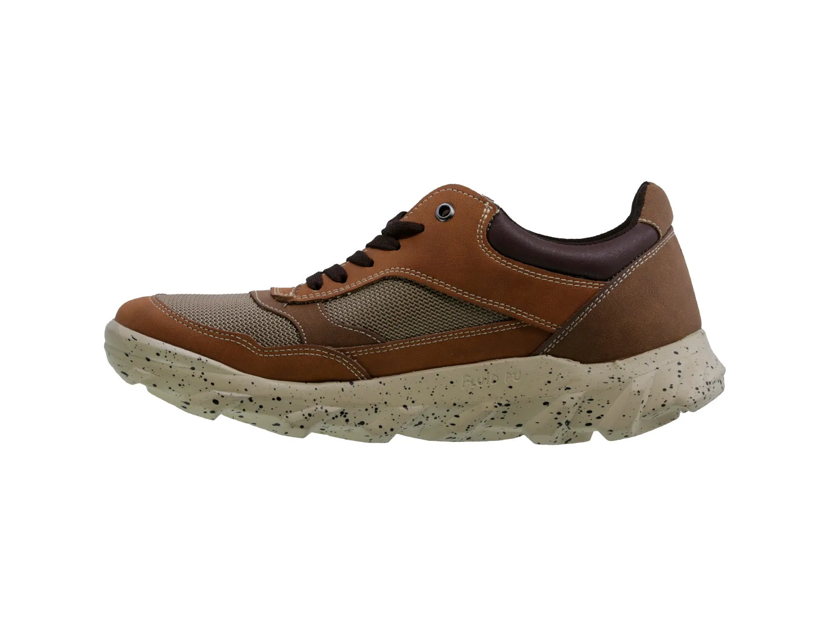 Tenis sneaker Casual Triples Locarno 37300 Camel para Hombre