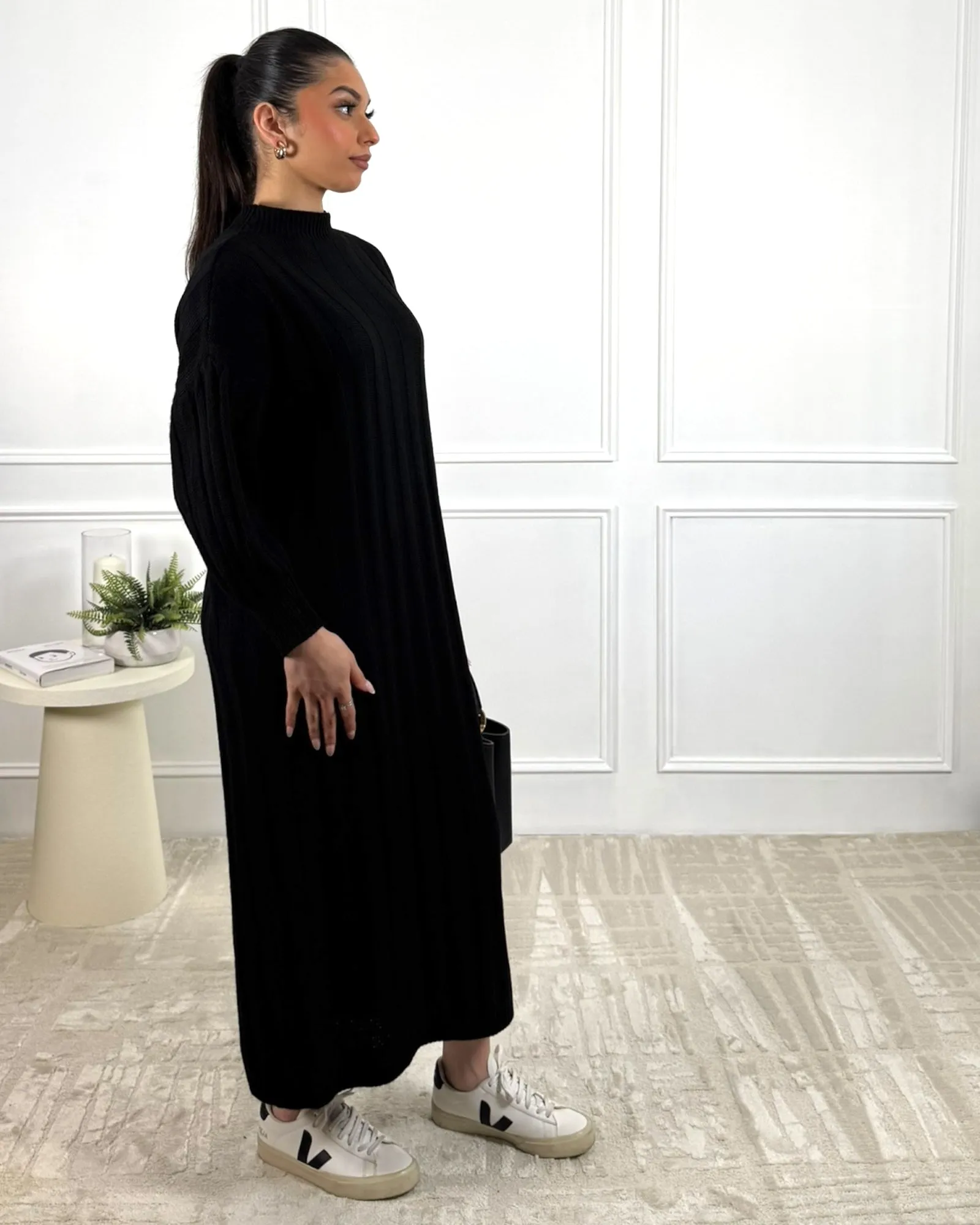 The Black Woodland Pine Dress