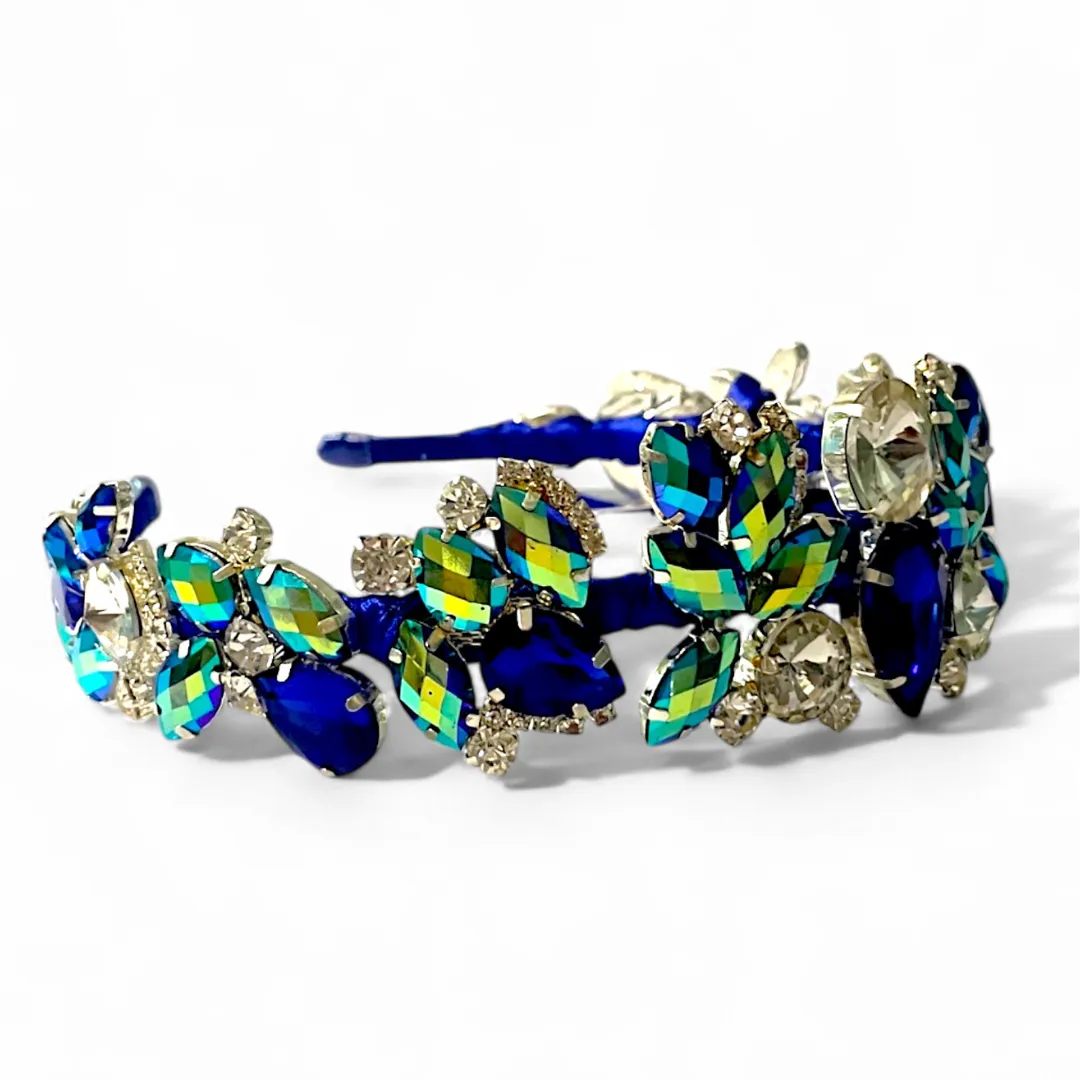 The Irene Rhinestone and Diamante Kids Headband